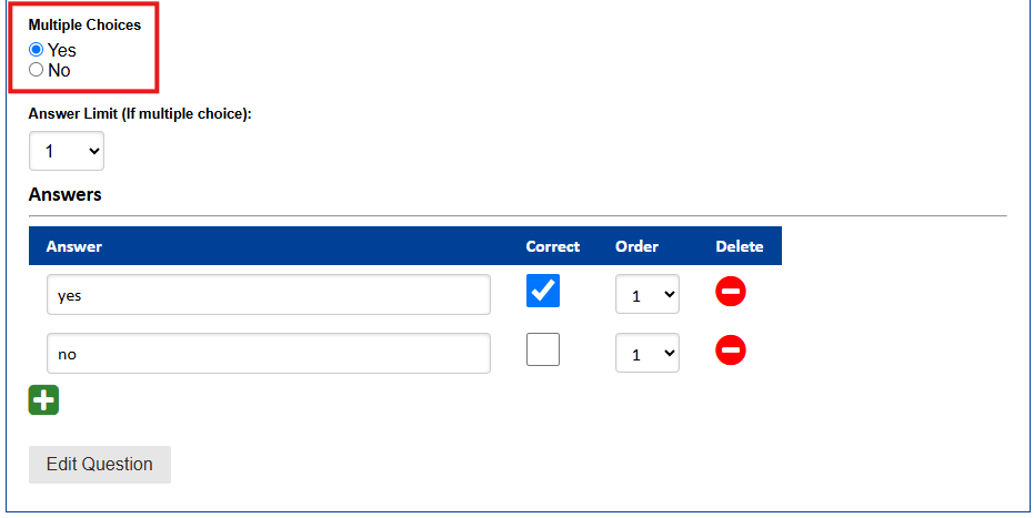 Why can't the delegate change their Answers in an elearning course retake?