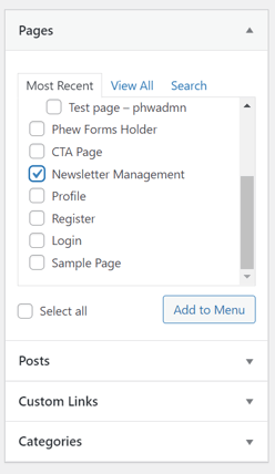 Page select